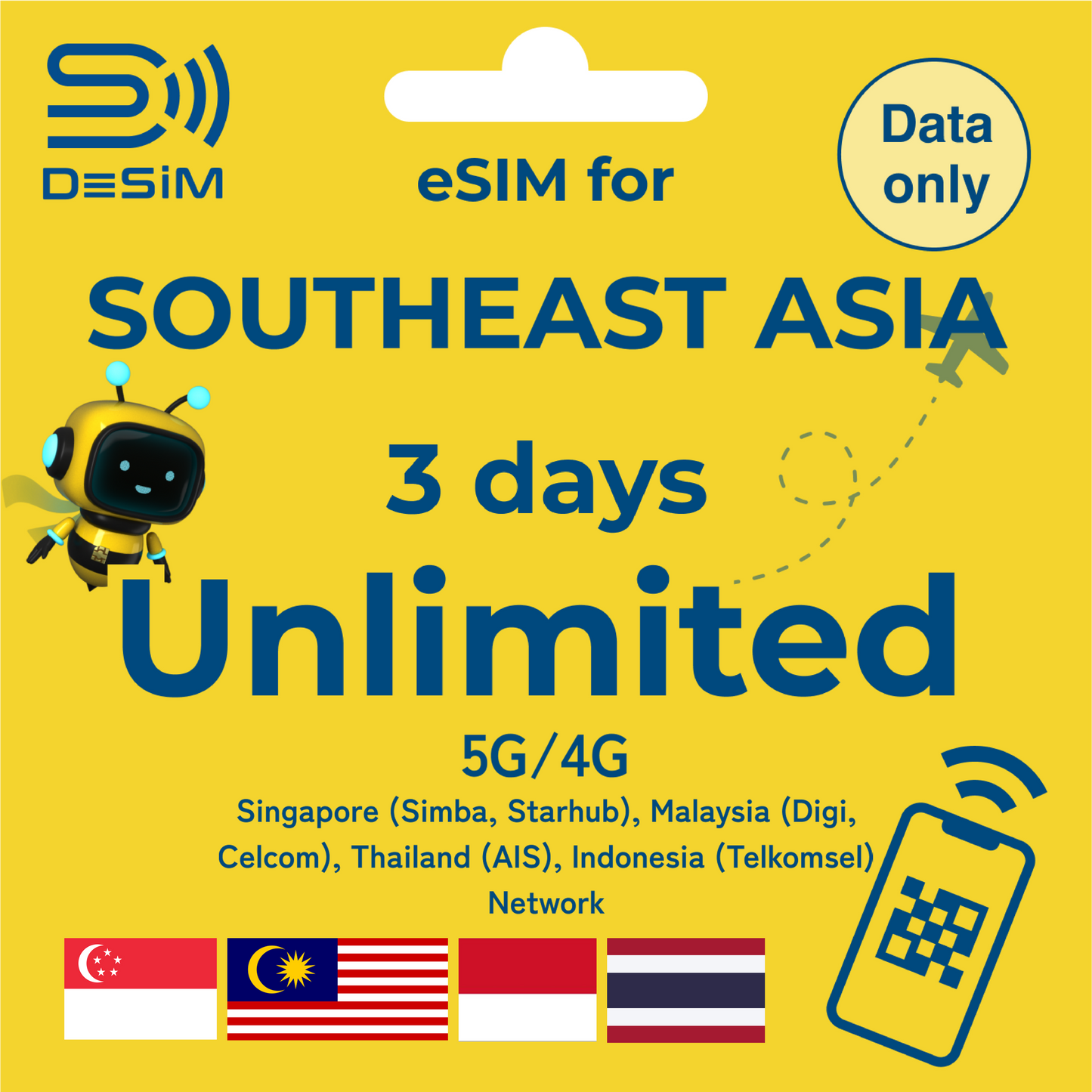 SOUTHEAST ASIA eSIM for UNLIMITED